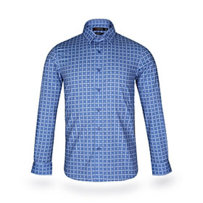 Áo sơ mi nam KHATOCO dài tay kẻ caro A1MD468S1-CNCR174-2411-D