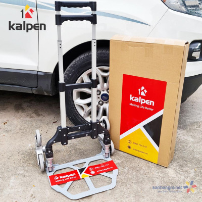 Xe kéo hàng cầu thang gấp gọn thông minh Kalpen 6 bánh xe