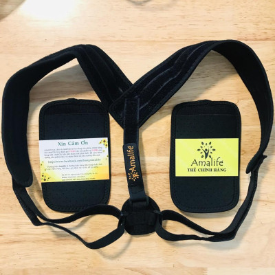 Đai Chống Gù Lưng Chính Hãng Amalife Tặng Kèm 2 Miếng Đệm Lót Điều Chỉnh Phần Lưng - Ama01 