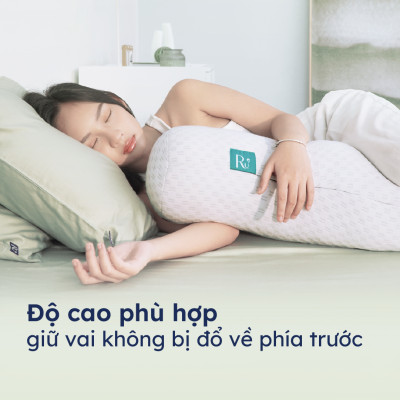 Gối Ôm Công Thái Học Cao Cấp Ru9 - Phiên Bản Mới | Chất Liệu Foam Mềm Mại | Chống xẹp | Đem Lại Giấc Ngủ Ngon