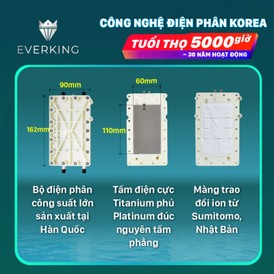 Máy Lọc Nước Điện Giải iON Kiềm EVERKING EK-711 - Hàng Chính Hãng