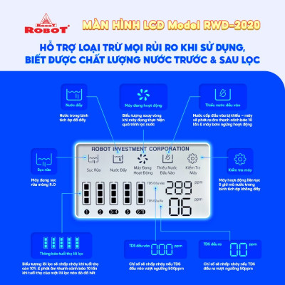 Máy Lọc Nước ROBOT Tích Hợp Công Nghệ Lọc R.O + UF Grand Pro 539WK-UR Chức Năng Nóng Nguội Lạnh