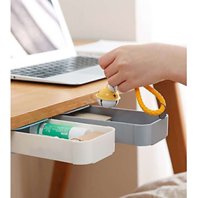 Hộc Ngăn Kéo Bàn Mini Có Keo Dán Để Văn Phòng Phẩm, Lưu Trữ Đồ Tiện Ích - Hàng Chính Hãng 