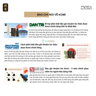 Gói Dầu Gội Phủ Bạc Thảo Dược Komi Nhật Bản [Gói 25ml - Nâu Hạt Dẻ]