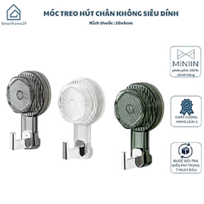 Móc Treo Hút Chân Không Bắc Âu Siêu Dính Chống Thấm Nước - Treo Chìa Khóa, Khăn Tắm, Vật Dụng MÀU NGẪU NHIÊN - HÀNG CHÍNH HÃNG MINIIN