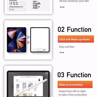 Bút Cảm Ứng Wiwu Pencil W Dành Cho iPad Pro và các dòng iPad / iPad Mini Có Sạc Không Dây Từ Tính, Có Chỉ Báo Pin Trên Thân Bút hỗ trợ viết vẽ nghiêng hơn 60 độ, chống tì tay, trang bị nam châm hít vào iPad - Hàng Chính Hãng