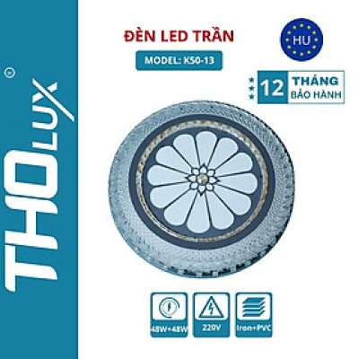 Đèn LED trần K50-13, đèn trang trí Tholux