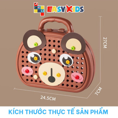 Đồ Chơi Lắp Ráp Lắp Ghép Vali Kỹ Sư Cho Bé, Đồ Chơi Nhập Vai Kèm Khoan Điện, Vặn Ốc Vít