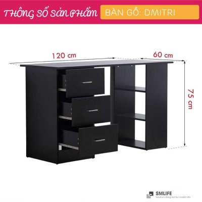 Bàn Học Nhỏ Gọn Thiết Kế Đơn Giản Cho Bé SMLIFE Dmitri
