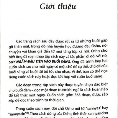 Osho - Suy Ngẫm Cuối Cùng Vào Buổi Tối - 365 Khoảnh Khắc Tâm Thiền Cho Đêm Tỉnh Thức (Tái Bản 2022)