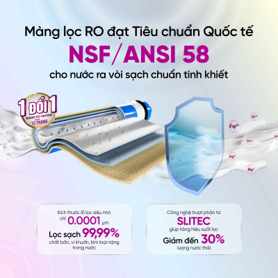 Máy lọc nước không tủ - Hàng chính hãng Mutosi MP-1101 hệ thống lọc 11 lõi