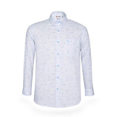 Áo sơ mi nam KHATOCO dài tay họa tiết A1MD498T1-CNIN280-2502-D