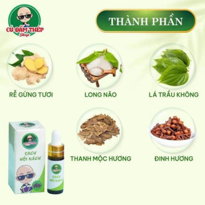 Serum Khử Mùi Nách CÚ ĐẤM THÉP (Hộp 2 Lọ), Làm Sạch Vùng Nách, Giúp Vùng Nách Khô Thoáng