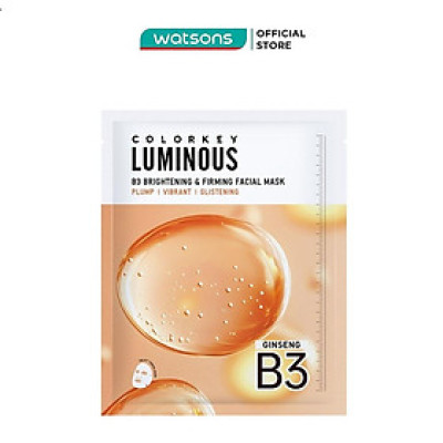 Mặt Nạ Săn Chắc Và Sáng Da B3 Colorkey Luminous B3 Brightening & Firming Facial Mask 30ml