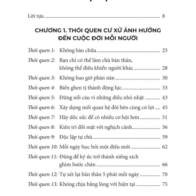 Thói Quen Tốt Tạo Ra Cuộc Sống Chất