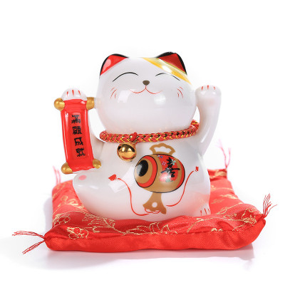 Mèo thần tài may mắn gốm sứ cao cấp MINI|phongthuygiaphat