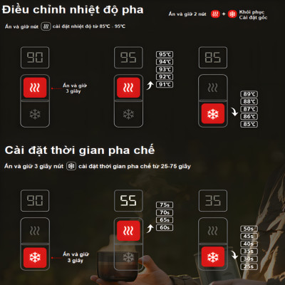 Máy pha cà phê cầm tay chuyên nghiệp Espresso 3 trong 1, dùng pin có thể pha cả nóng và lạnh thương hiệu Mỹ cao cấp HiBREW H4C - Hàng Nhập Khẩu