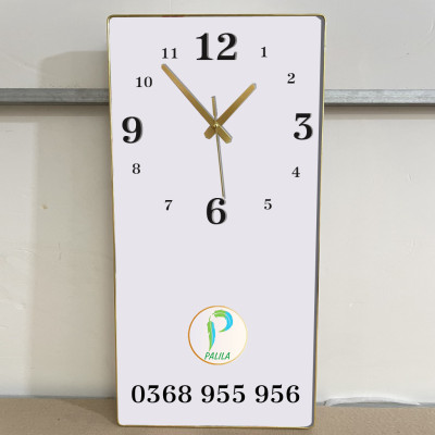 Tranh Đẹp Treo Tường Gắn Kim Đồng Hồ - Đồng Hồ Tráng Gương In Hình Phong Cảnh Và Hươu Đẹp