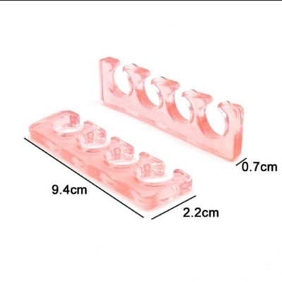 Kẹp Tách Ngón Chân Làm Nail Silicon Siêu Dẻo 1 Cặp 2 Chiếc Màu Ngẫu Nhiên Chống Lem Sơn  Làm Móng Nail Phương Miu Nữ Women