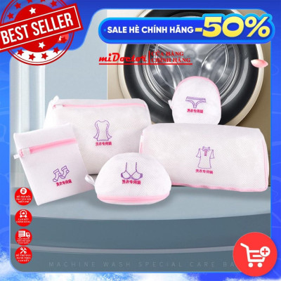 Combo 5 chiếc túi giặt TG2 đồ lót giúp bảo vệ quần áo miDoctor