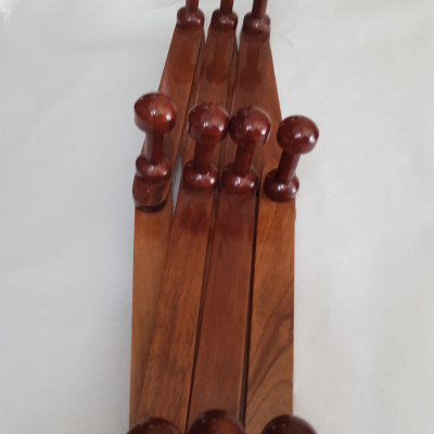 Giá treo quần áo gỗ NH HOME hình quả trám 10 móc 