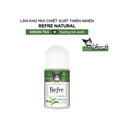 Lăn Khử Mùi Refre Natural Green Tea Hương Trà Xanh Thuần Khiết 40ml