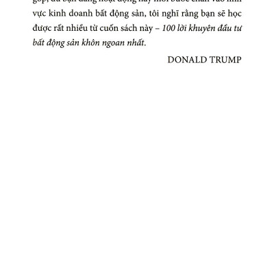 100 Lời Khuyên Đầu Tư Bất Động Sản Khôn Ngoan Nhất (Tái Bản 2022)
