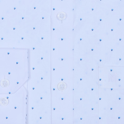 Áo sơ mi nam tay dài form suông Khatoco A1MD498T1-CNIN404-2508-D