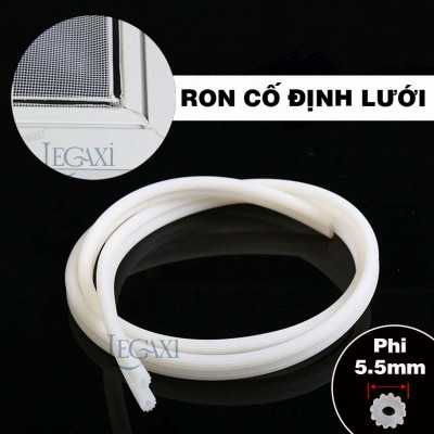 Ron Lưới Muỗi, Dây Roăng Ron Chèn Khung Cửa Sổ Cửa Đi Gắn Cố Định Lưới Phi 5.5mm Legaxi