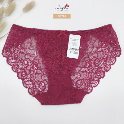Quần Lót Nữ Ren Cạp Vừa Cao Cấp LUPERI LU3QL762 Kháng Khuẩn Khử Mùi Co Giãn Tốt Không Xù