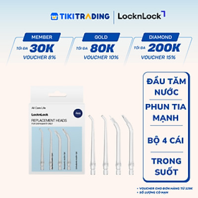 Đầu tăm nước LocknLock ENR154WHT_RB - 4 pcs - Màu trong suốt