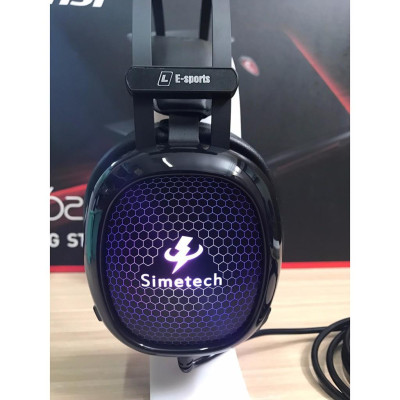 HEADPHONE GAME SIMETECH ESPORTS ĐÈN LED ĐỔI MÀU - HÀNG CHÍNH HÃNG