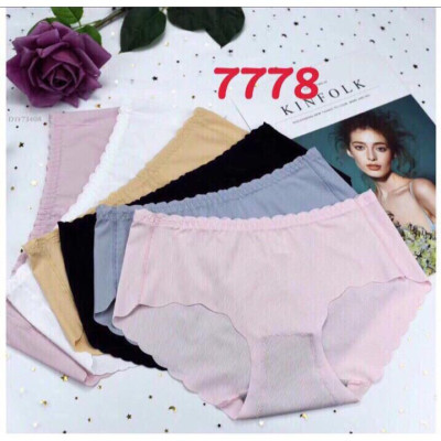 Quần Lót Nữ - 5 Quần Su Sọc Đứng Trơn Cắt Viền - giao màu ngẫu nhiên