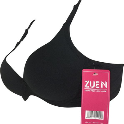 Áo Lót Trơn Không Gọng Đệm Mỏng Zuen THA2021 - Đen