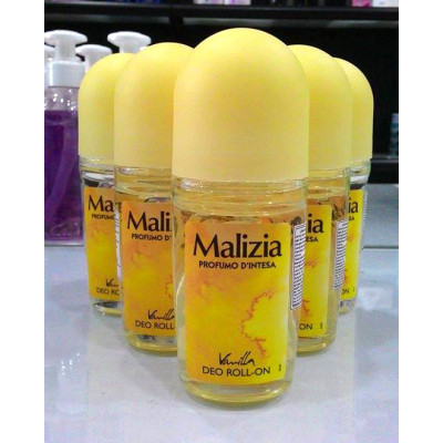 Lăn khử mùi hương vani  Malizia Vanilla 50ml (nữ) tặng kèm móc khóa