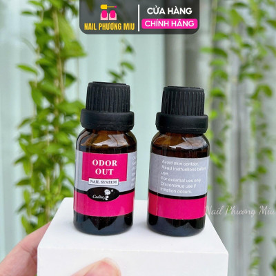 Khử Mùi Lưu Huỳnh Odor Out Làm Nail 15ml, Dung Dịch Thần Kỳ An Toàn Cho Thợ Nail, Hương Kẹo Dễ Chịu, Khử Mùi Hiệu Quả Women Nữ