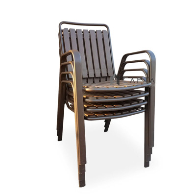 Bộ bàn mặt kính 2 ghế ban công sân vườn hồ bơi outdoor SL TE2020-06G / CC2032-T Nội thất Capta 