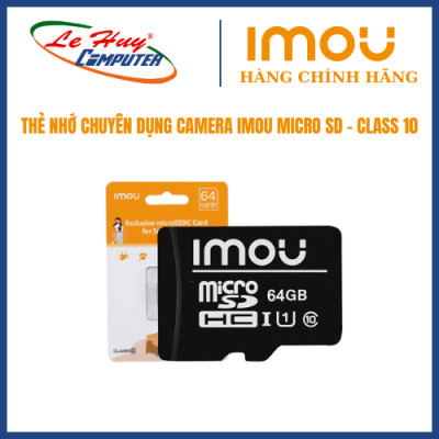 Thẻ nhớ Micro SDHC IMOU 64GB Class 10 ST2-64-S1 Hàng Chính Hãng