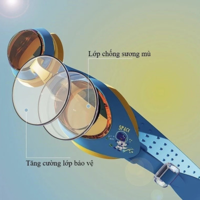 Kính bơi trẻ em YU.KE 626, chống sương, nhập khẩu ( 1 đổi 1 trong 7 ngày)(Tặng Kèm Hộp)