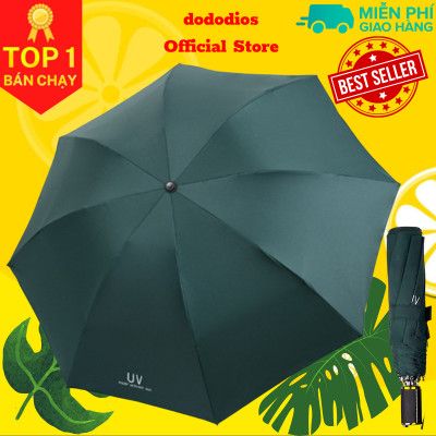 [Tặng vỏ bọc ô] Ô tự động có nút đóng mở - Ô che nắng che mưa, Dù gấp gọn phủ lớp chống tia UV - Chính hãng dododios