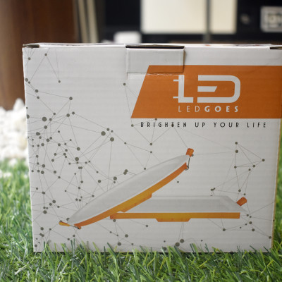 Đèn LED âm trần siêu mỏng LEDGOES 6W lỗ khoét 100mm