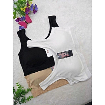 COMBO 3 ÁO BRA THUN LỤA FREE SIZE DƯỚI 55KG 017