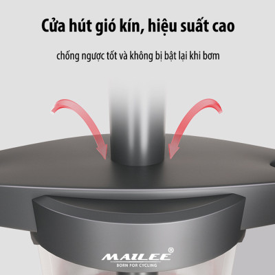 Bơm Tay Xe Đạp SP-P32 với tay cầm chống trượt, đầu bơm đa van 160PSI, Đa Dụng cho Xe Đạp, Xe máy, Xe Ô Tô, lõi nhôm bên trong, kín chống ngược khí - Mai Lee