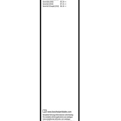 Gạt Mưa Bộ BOSCH AeroTwin Set A843S Kích thước 22 inch – 22 inch (550mm – 550mm) Dành cho Xe Mercedes Serie C, Serie GLC