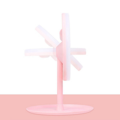 Gương trang điểm có đèn Led cảm ứng cao cấp V.2, dụng cụ hỗ trợ trang điểm tiện lợi cao cấp - Màu hồng