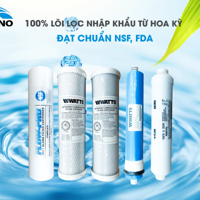 Máy lọc nước RO tủ kính cường lực Kapano 15 lít/giờ RO5-USA-100B - Hàng chính hãng