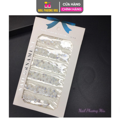 Set Trang Trí Móng Trai Nửa Nhiều Size, An Toàn Không Hóa Chất, Nhiều Kiểu Làm Nail Sáng Tạo Tự Nhiên, Túi Đựng Tiện Lợi