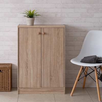 TỦ GIÀY 5 TẦNG 2 CÁNH MỞ HIỆN ĐẠI ECOFURNIX GT2118