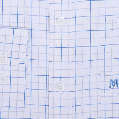 Áo sơ mi nam KHATOCO dài tay caro A1MD538T1-CNCR615-2609-D