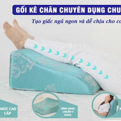 VỎ GỐI KÊ CHÂN CHỐNG GIÃN TĨNH MẠCH YOROKOBI 25CM- MÀU HỒNG